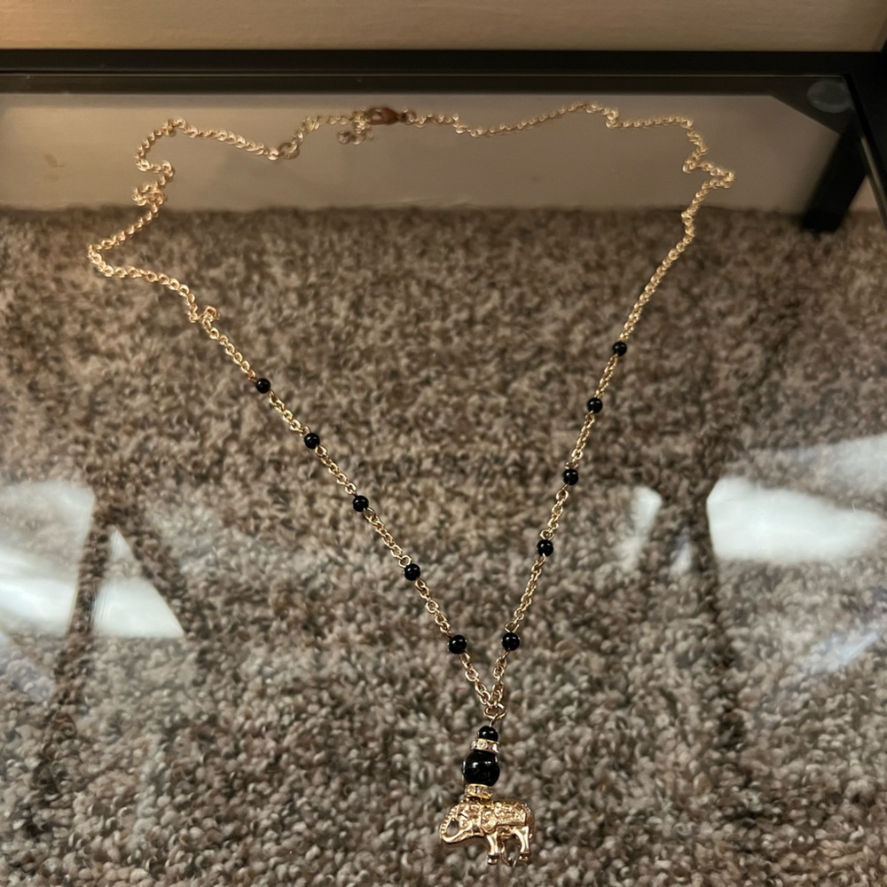 Long statement necklace